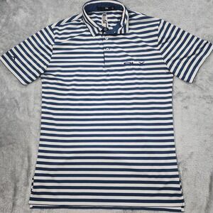 Ralph Lauren RLX Polo Shirt Mens Small Performance Golf Stretch Striped Casual